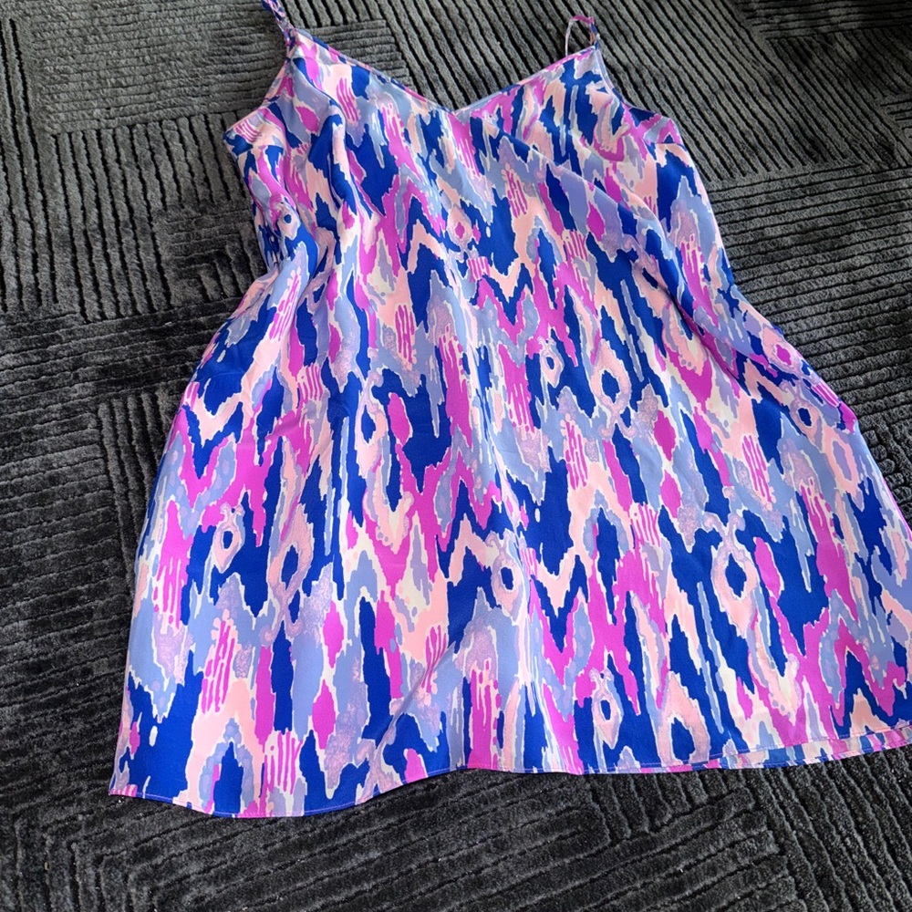 Lilly Pulitzer Pink and Blue Patterned Kids Dress